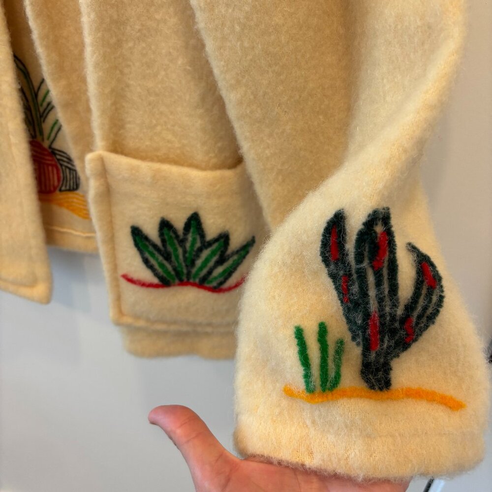 Vintage 1940s Mexican Embroidered Souvenir Jacket - image 3